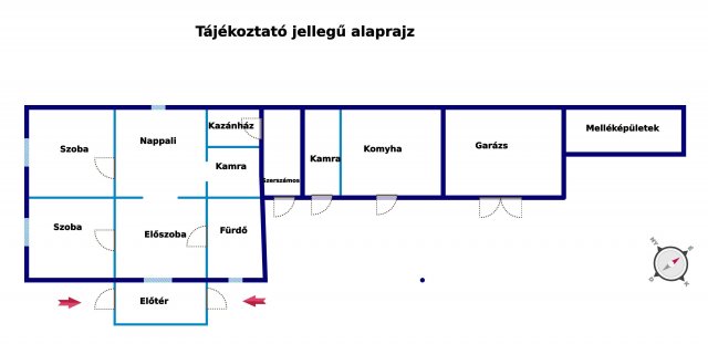 Eladó családi ház, Táborfalván 42 M Ft, 3 szobás