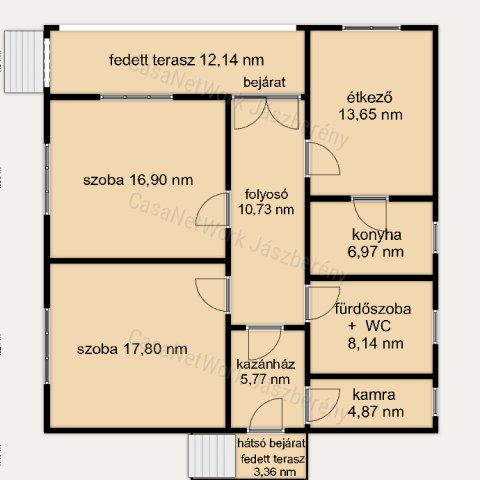 Eladó családi ház, Jászkisérén 18 M Ft, 2 szobás
