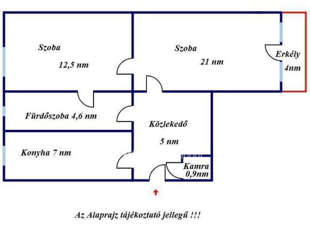 Eladó téglalakás, Karcagon 24.8 M Ft, 2 szobás