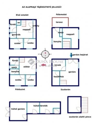 Eladó családi ház, Dunaharasztin 89.5 M Ft, 6 szobás