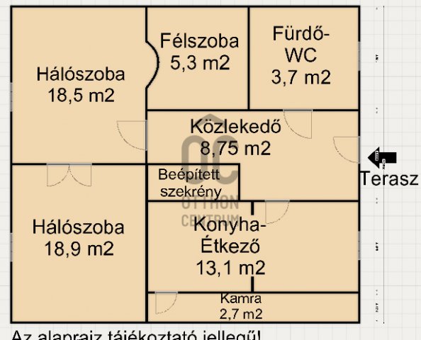 Eladó téglalakás, Nagykanizsán 33.9 M Ft, 2 szobás