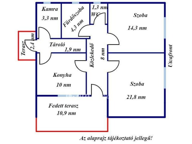 Eladó családi ház, Ecsegfalván 11 M Ft, 2 szobás