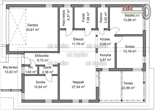 Eladó családi ház, Hernádon 52 M Ft, 3 szobás