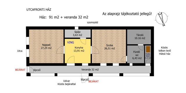 Eladó téglalakás, Győrött 49.9 M Ft, 2 szobás