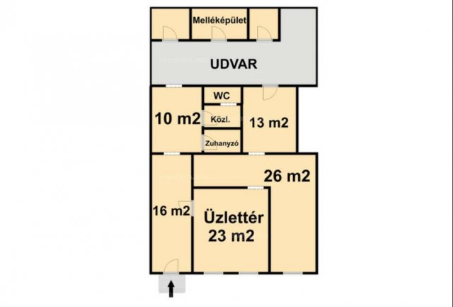 Eladó üzlethelyiség, Pakson 45 M Ft, 5 szobás