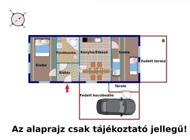 Eladó családi ház, Tápióságon 35 M Ft, 2 szobás