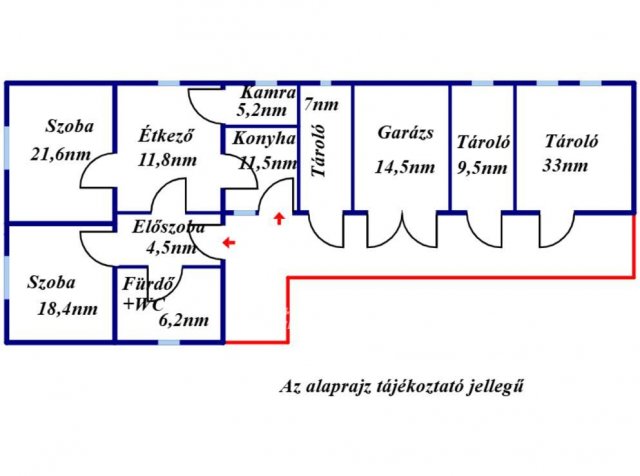 Eladó családi ház, Abádszalókban 14.9 M Ft, 2 szobás