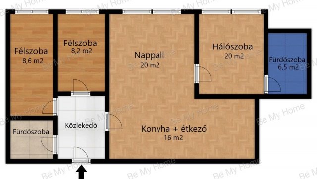 Eladó téglalakás, Budapesten, II. kerületben 90 M Ft, 2+2 szobás