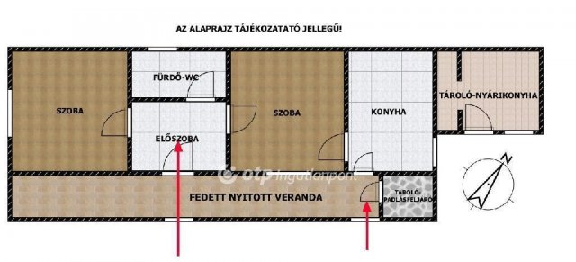 Eladó családi ház, Rózsaszentmártonon 21 M Ft, 2 szobás