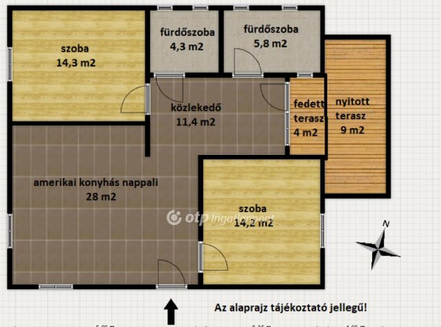 Eladó téglalakás, Veszprémben 75 M Ft, 3 szobás