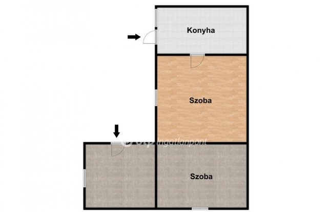 Eladó családi ház, Debrecenben 9 M Ft, 2 szobás