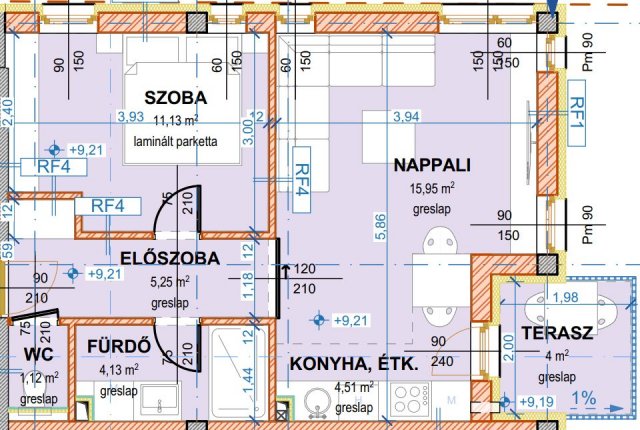 Eladó téglalakás, Nyíregyházán 44.41 M Ft, 1 szobás