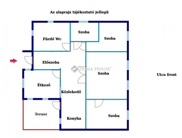 Eladó családi ház, Hosszúhetényen 73 M Ft, 4 szobás
