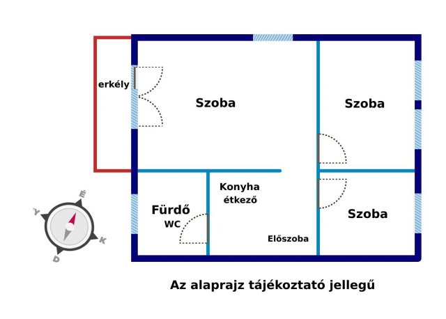 Eladó téglalakás, Halásztelken 45 M Ft, 3 szobás