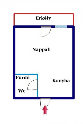 Eladó téglalakás, Harkányban 16.95 M Ft, 1 szobás