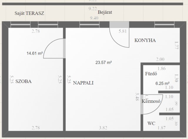 Eladó téglalakás, Siófokon 42 M Ft, 2 szobás