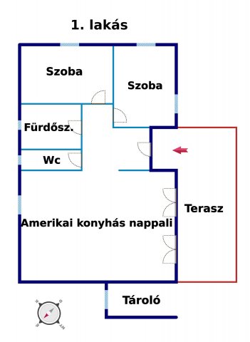 Eladó ikerház, Dabason 74.9 M Ft, 3 szobás / költözzbe.hu