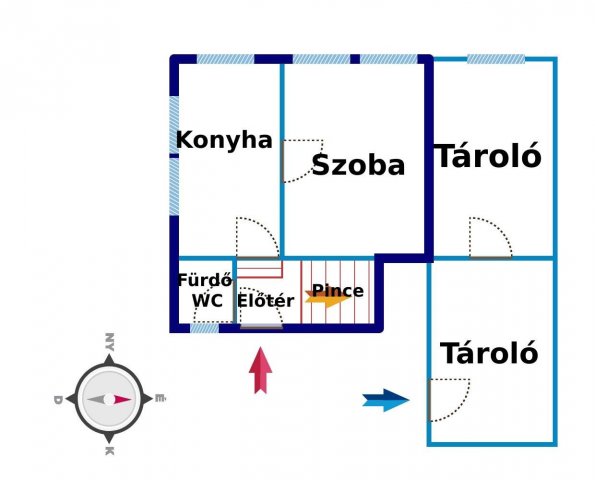 Eladó családi ház, Kiskunfélegyházán 13.5 M Ft, 1 szobás