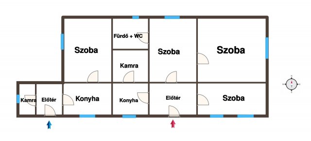 Eladó családi ház, Szankon 12.9 M Ft, 4 szobás