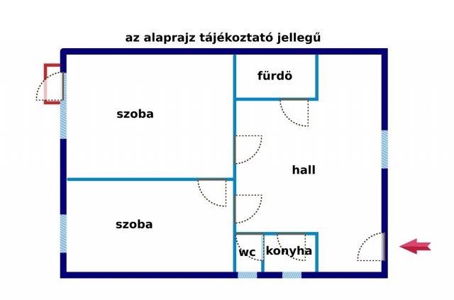 Eladó téglalakás, Budapesten, XIII. kerületben 94 M Ft, 2 szobás