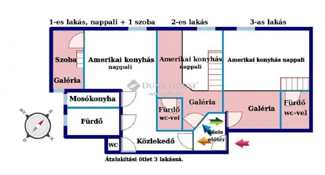 Eladó téglalakás, Budapesten, VI. kerületben 69 M Ft, 3 szobás