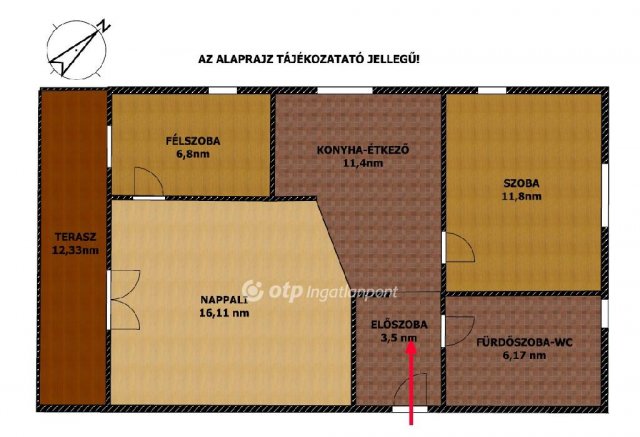 Eladó téglalakás, Dunakeszin 65 M Ft, 2+1 szobás