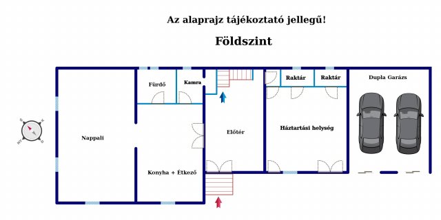Eladó családi ház, Szegeden 86.9 M Ft, 4 szobás