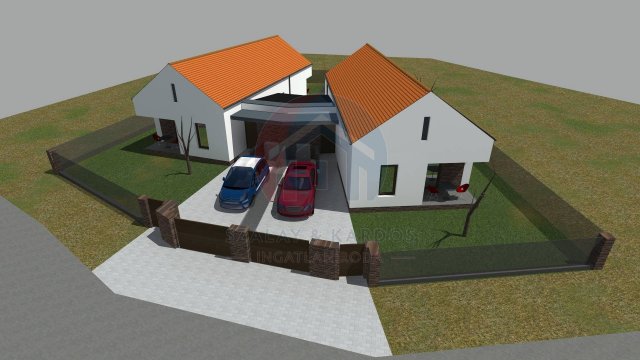 Eladó ikerház, Nagycenken 84 M Ft, 4 szobás