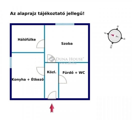 Eladó téglalakás, Monoron 45 M Ft, 1 szobás