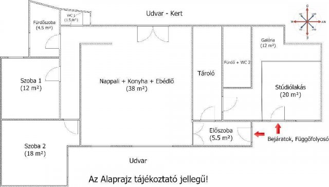 Eladó téglalakás, Budapesten, V. kerületben 189 M Ft, 4 szobás