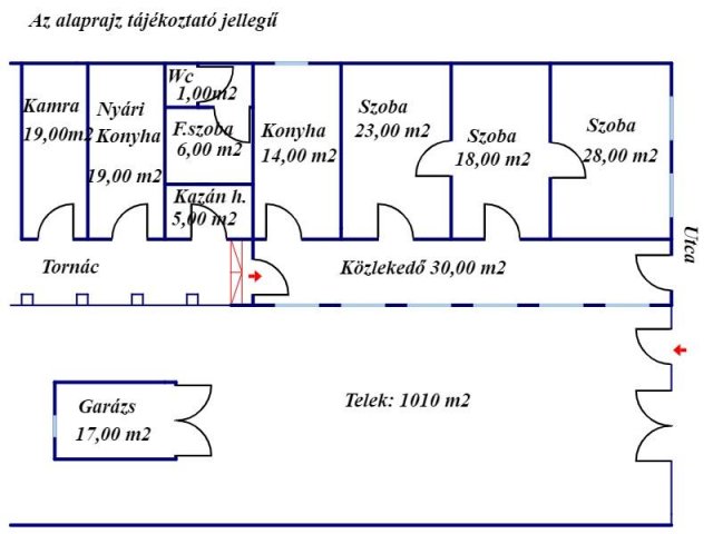 Eladó családi ház, Békésen, Bocskai utcában 37.9 M Ft