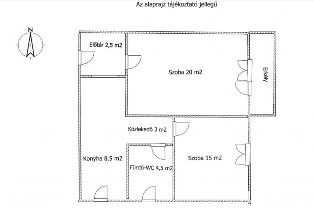 Kiadó téglalakás, albérlet, Debrecenben 250 E Ft / hó, 2 szobás