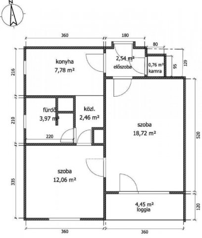 Eladó téglalakás, Nyíregyházán 33.5 M Ft, 2 szobás