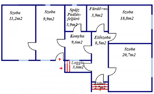 Eladó családi ház, Hajdúböszörményen 33.5 M Ft, 2+2 szobás