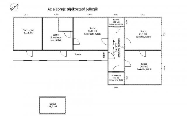 Eladó családi ház, Győrött, Hegyalja utcában 24.9 M Ft