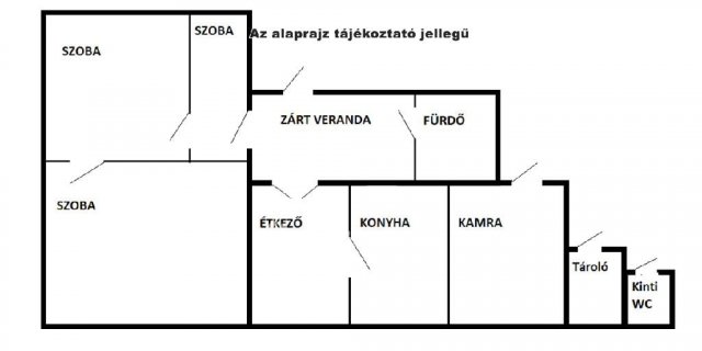 Eladó családi ház, Szalkszentmártonon 17 M Ft, 2 szobás
