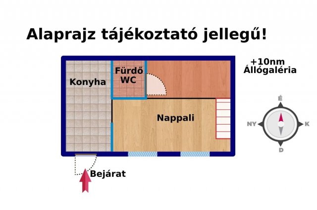 Eladó téglalakás, Budapesten, VI. kerületben 57.9 M Ft, 1 szobás