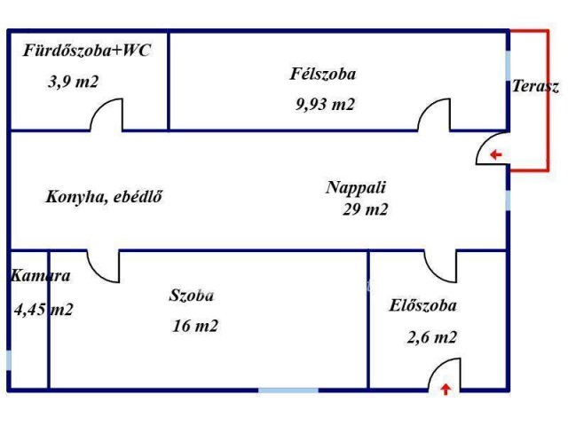 Eladó családi ház, Bükkábrányban 32.5 M Ft, 1+1 szobás