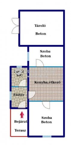 Eladó családi ház, Kislángon 7.3 M Ft, 2 szobás
