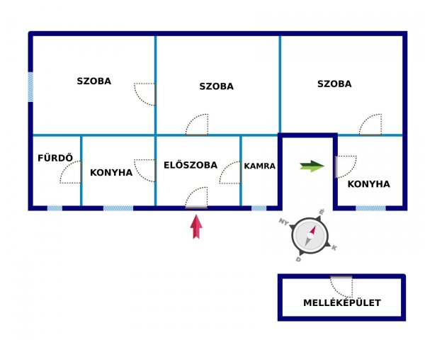 Eladó családi ház, Kecskeméten 26.999 M Ft, 3 szobás