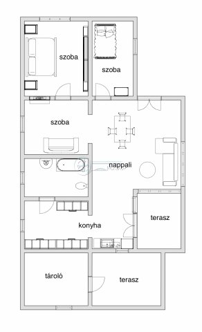 Eladó családi ház, Tiszasason 15 M Ft, 3 szobás