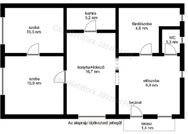 Eladó családi ház, Jászszentandráson 14 M Ft, 2 szobás