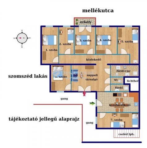 Eladó téglalakás, VIII. kerületben, Szentkirályi utcában