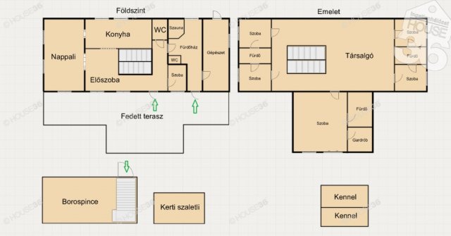 Eladó családi ház, Kecskeméten 450 M Ft, 7 szobás