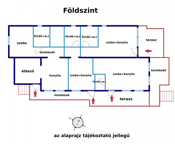 Eladó családi ház, Balatonlelleén 360 M Ft, 13 szobás