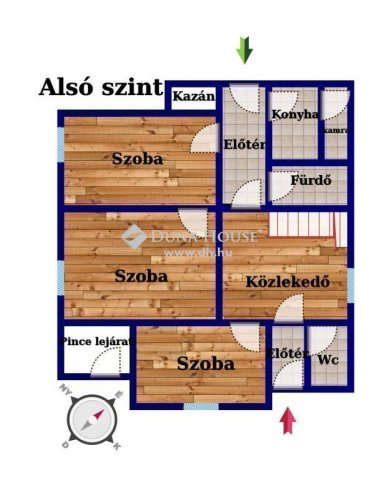 Eladó családi ház, Budapesten, XV. kerületben 105 M Ft, 6 szobás