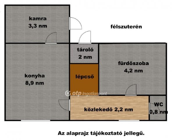 Eladó téglalakás, Szolnokon 27.5 M Ft, 2+1 szobás