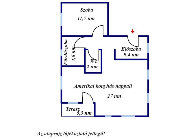 Eladó téglalakás, Jászberényben 49.5 M Ft, 1 szobás