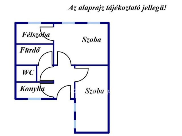 Eladó téglalakás, Nyíregyházán 26.9 M Ft, 2+1 szobás