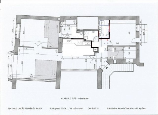 Kiadó téglalakás, albérlet, II. kerületben, Török utcában